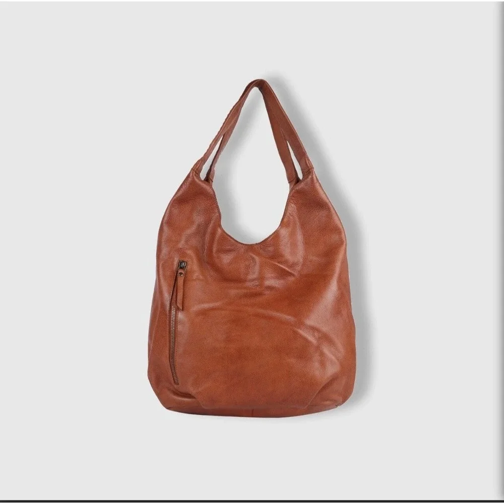 Latico Leather Camilla Boho Shoulder Bag In Camel Tan Leather New